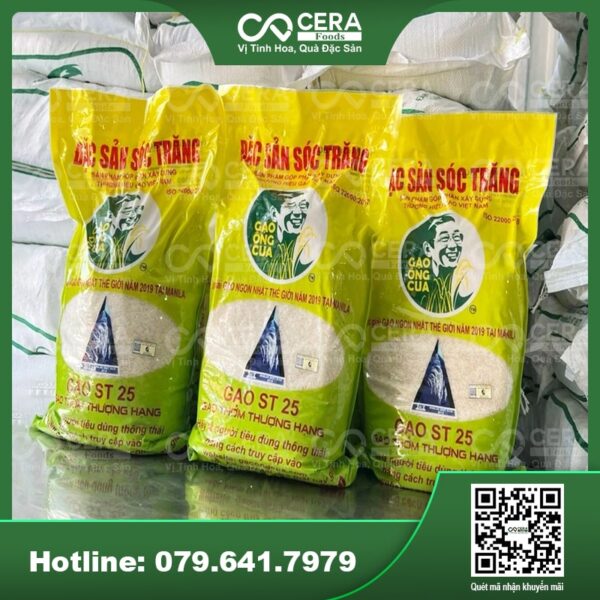 Đặc sản Sóc Trăng Gạo ST25 - CERAfoods - Nhận Quà Sang, Mang Tết Về